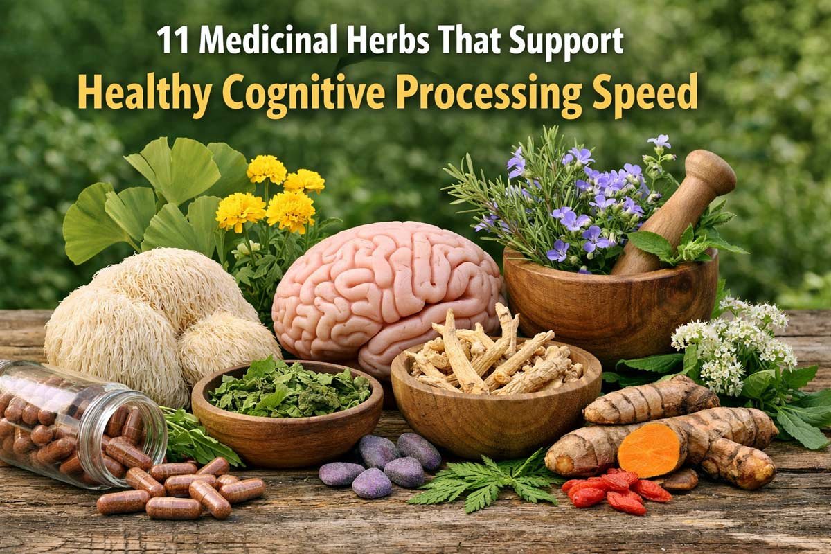 11 Medicinal Herbs That Support Healthy Cognitive Processing Speed