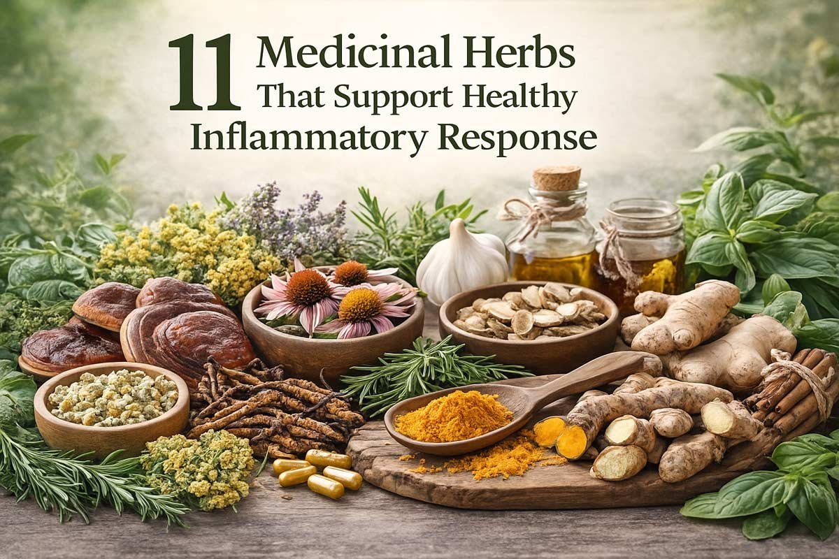 11 Medicinal Herbs That Support Healthy Inflammatory Response