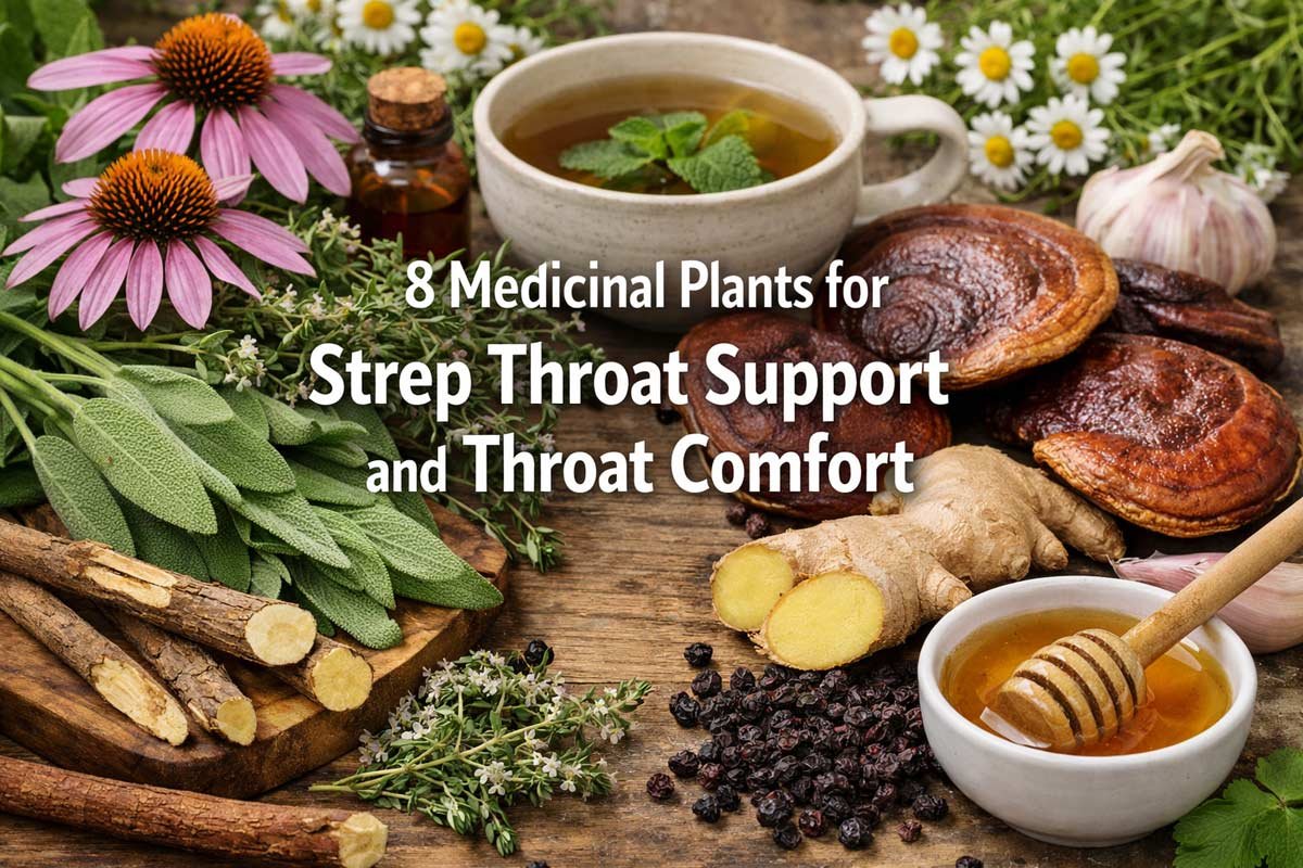 Medicinal Plants for Strep Throat Support and Throat Comfort