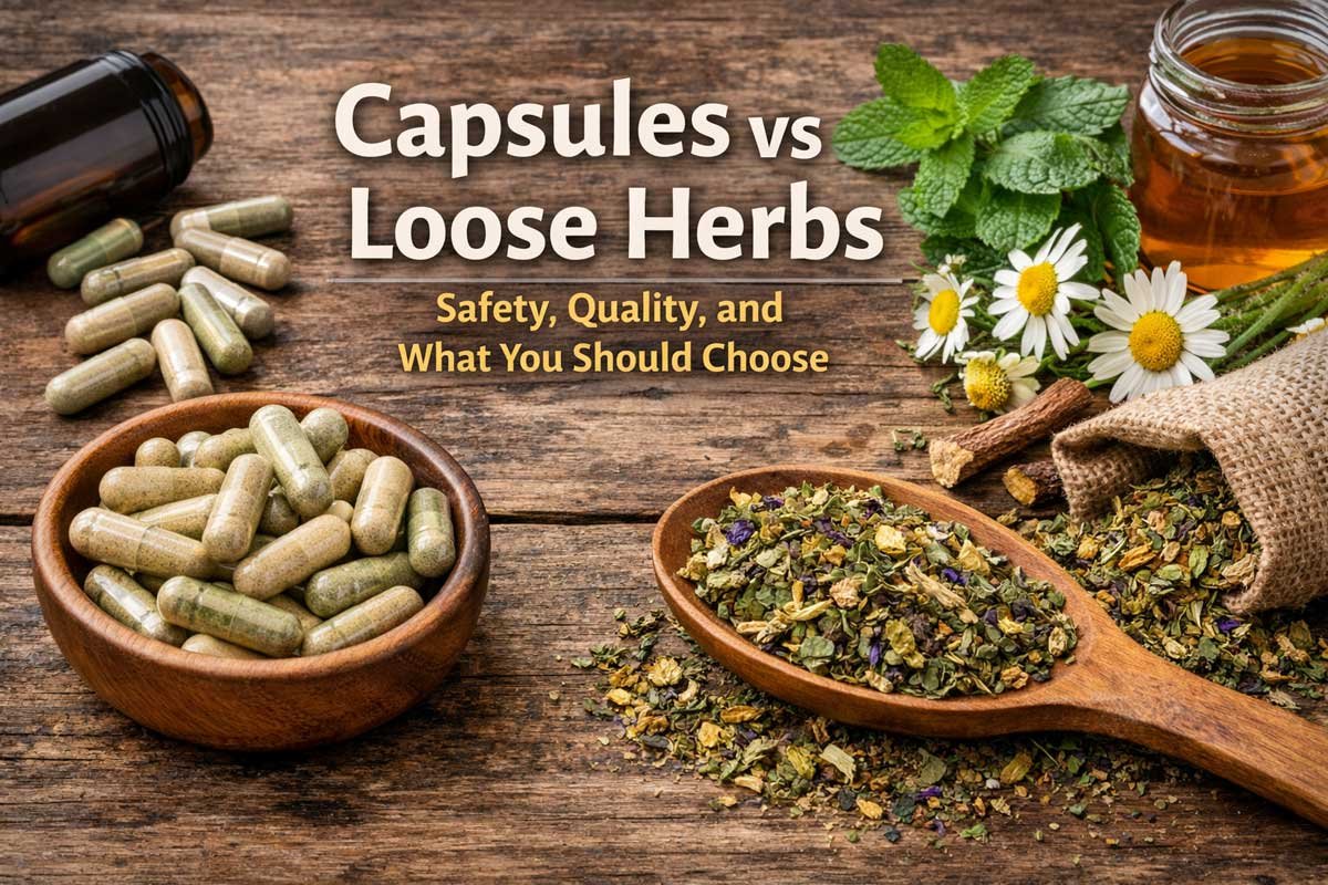 Capsules vs Loose Herbs: Safety, Quality, and What You Should Choose