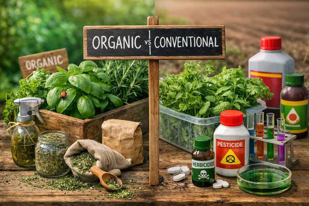 Organic vs Conventional Herbs: What Scientific Studies Actually Show