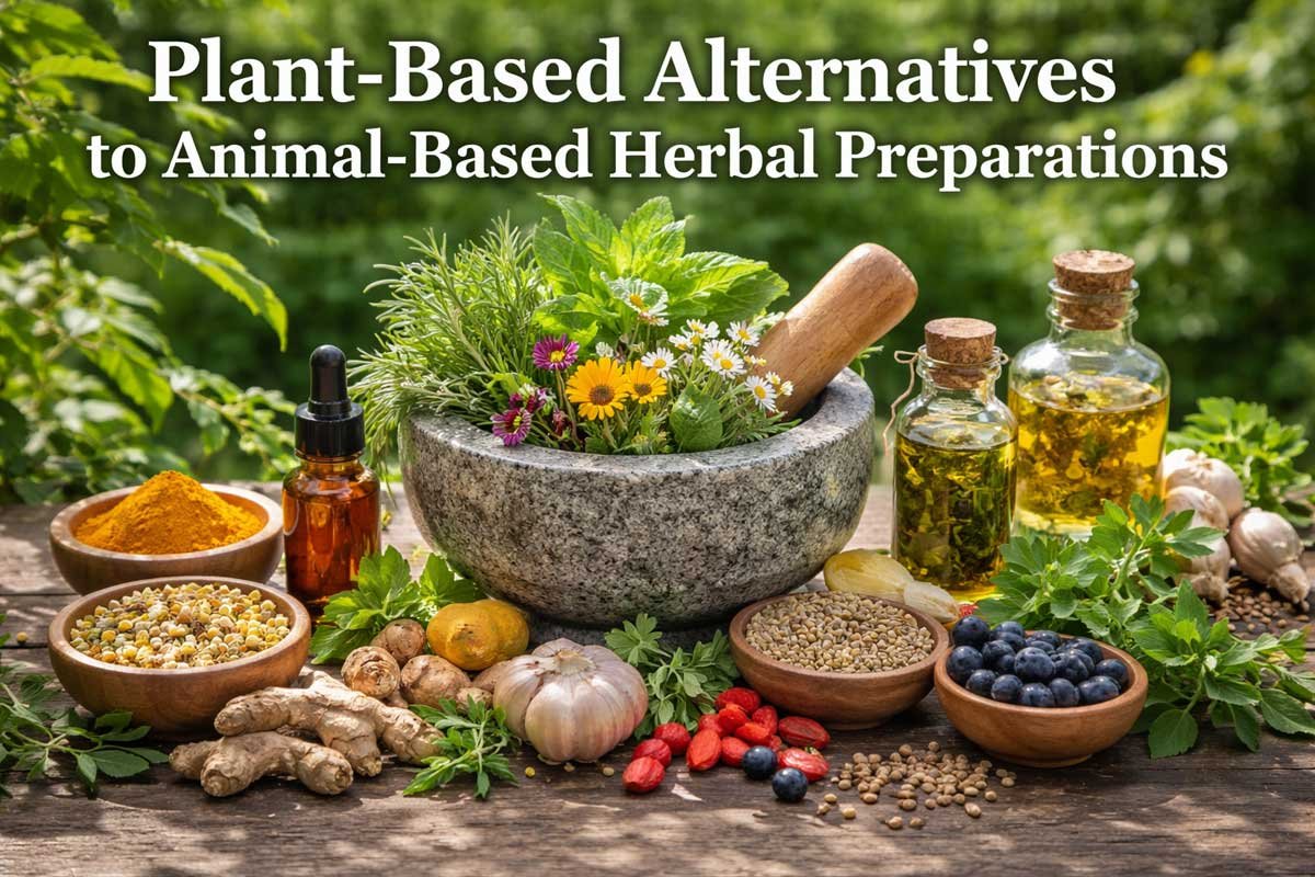 Plant-Based Alternatives to Animal-Based Herbal Preparations