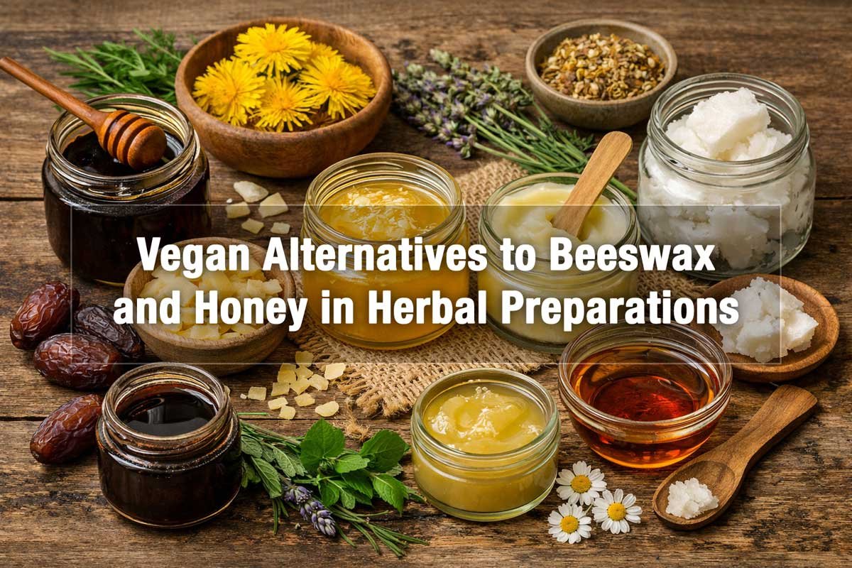 Vegan Alternatives to Beeswax and Honey in Herbal Preparations